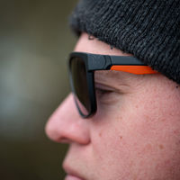 Fox Collection Black Orange Shades Grey Lens